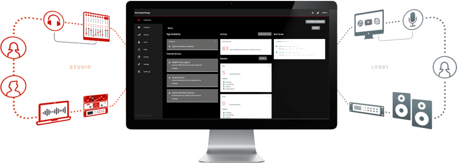 Dante Domain Manager interface