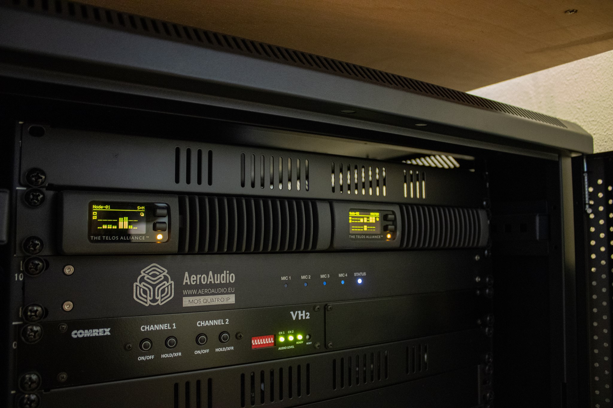 equipment rack in the 4EVER49 studio