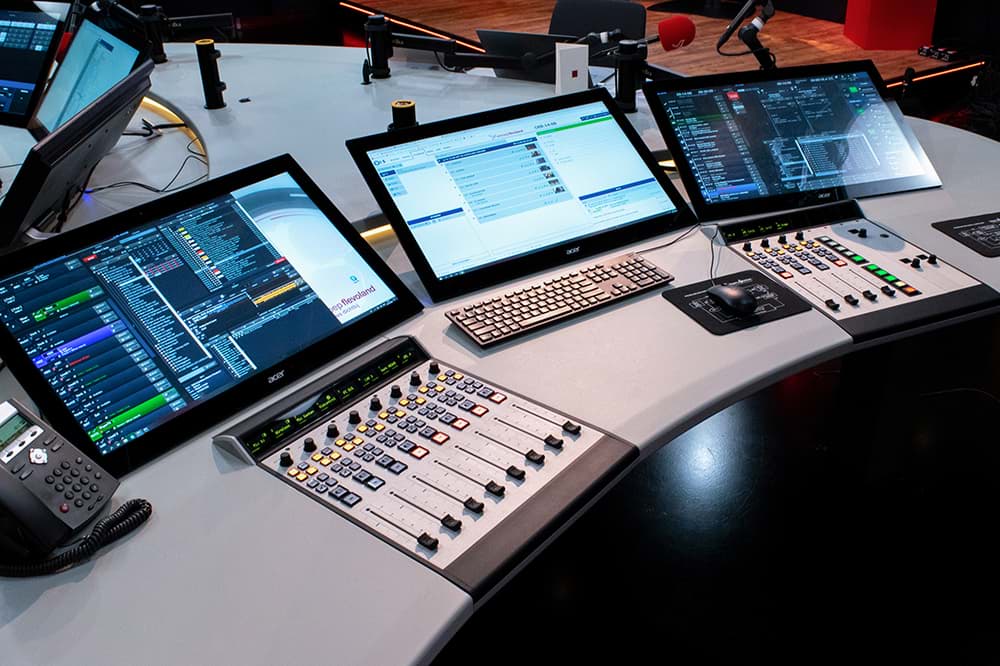 The new Visual Radio studio of Omroep Flevoland