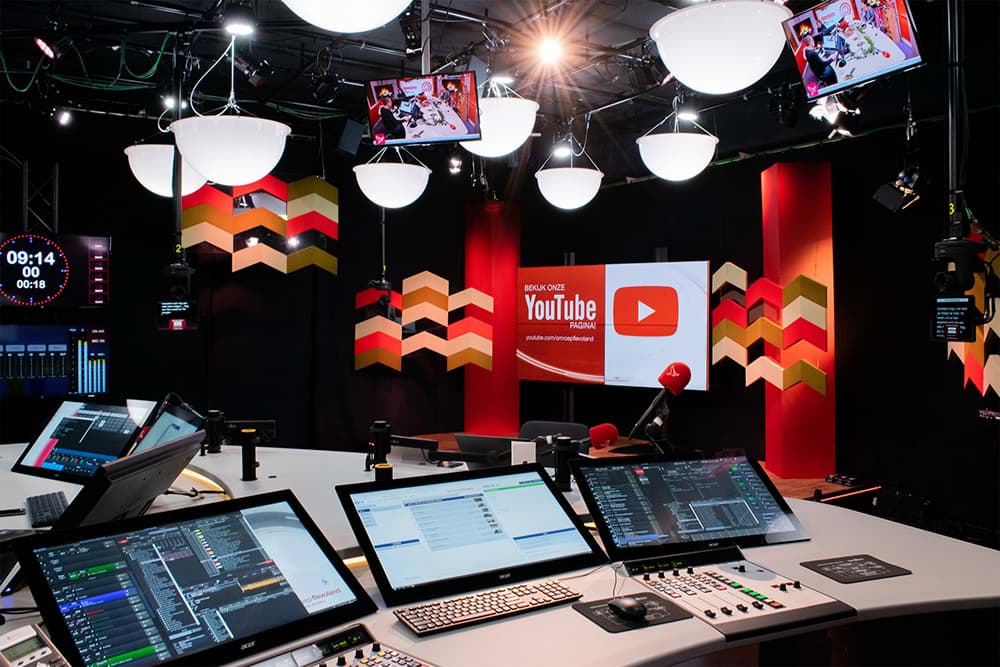 De nieuwe Visual Radio studio van Omroep Flevoland