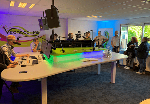 De opening van de vernieuwde studio